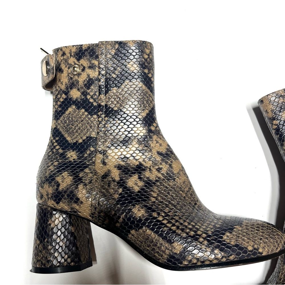 Joie Ramet Leather Boot Python Print In Camel 36.5 - image 6